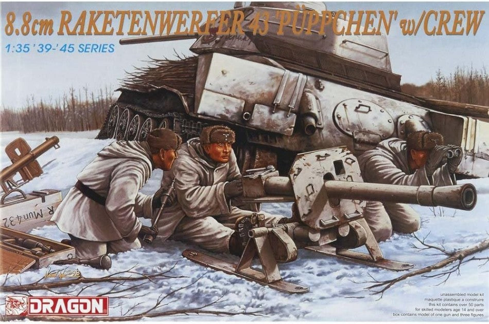 8,8 cm REKETENWERFER 43 "PUPPCHEN" W/CREW KIT 1:35 - Dragon - D6097