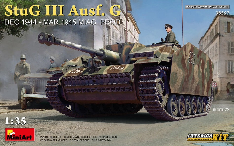 STUG III AUSF.G DEC.1944-MAR.1945 INTERIOR KIT 1:35 - Miniart - MIN35357