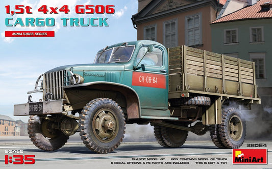 1,5t 4x4 G506 CARGO TRUCK KIT 1:35 - Miniart - MIN38064