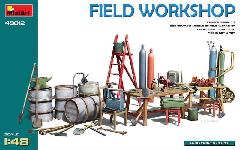 FIELD WORKSHOP KIT 1:48 - Miniart - MIN49012