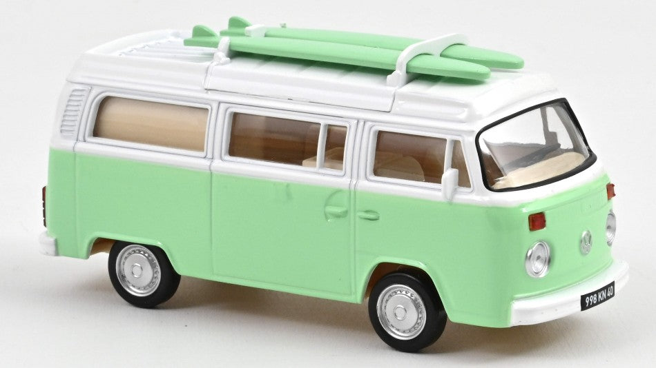 VW COMBI T2b CAMPER VAN 1973 GREEN JET-CAR 1:43 - Norev - NV841103