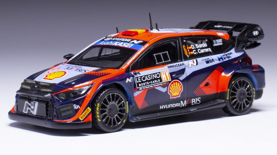 HYUNDAI i20 N N.6 WRC1 RALLY MONTE CARLO 2023
SORDO/CARRERA 1:43 - Ixo Model - RAM883