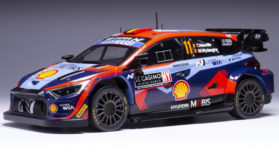 HYUNDAI i20 N N.11 WRC1 RALLY MONTE CARLO 2023 NEUVILLE/WYDAEGHE 1:18 - Ixo Model - 18RMC153A