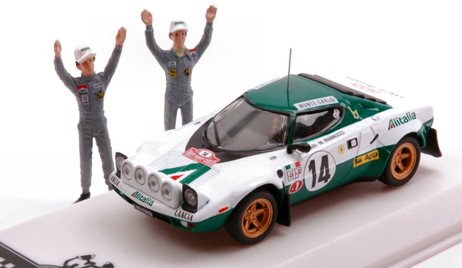 LANCIA STRATOS HF N.14 WINN.RALLY MONTE C.1975 W/FIG.MUNARI/MANNUC.1:43 - Ixo Model - SPRM001-75