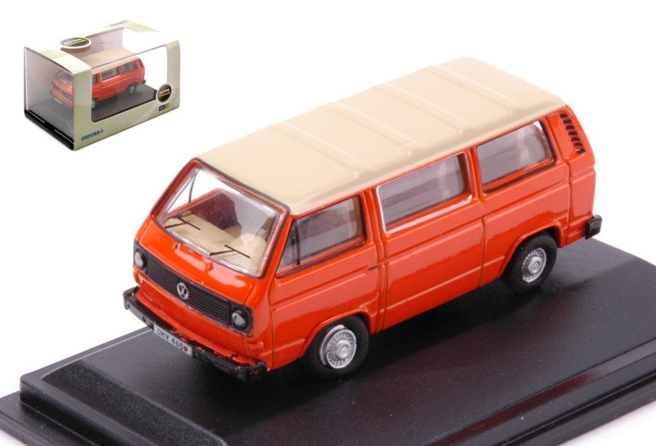 VW T25 BUS ORANGE/IVORY 1:76 - Oxford - OXF76T25008