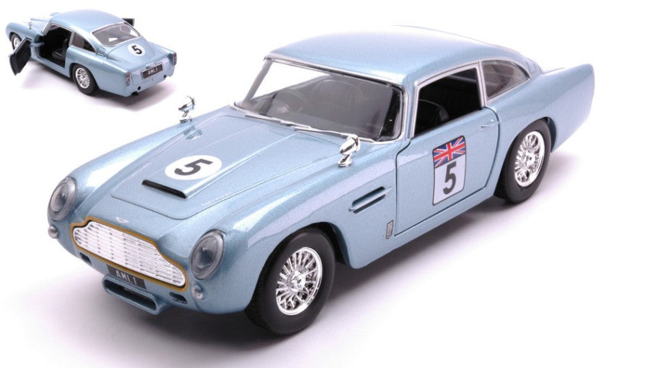 ASTON MARTIN DB5 N.5 GT RACING BLUE 1:24 - MotorMax - MTM73789B