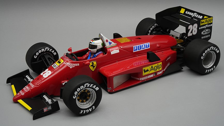 FERRARI 156-85 NURBURGRING GP 1985 STEFAN JOHANSSON W/DRIVER 1:18 - Tecnomodel - TMD18322C