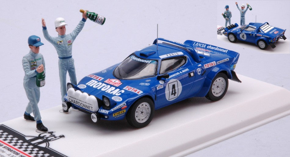LANCIA STRATOS HF N.4 WINN.RALLY MONTE C.1979 W/FIG.DARNICHE-MAHE 1:43 - Ixo Model - SPRM001-79