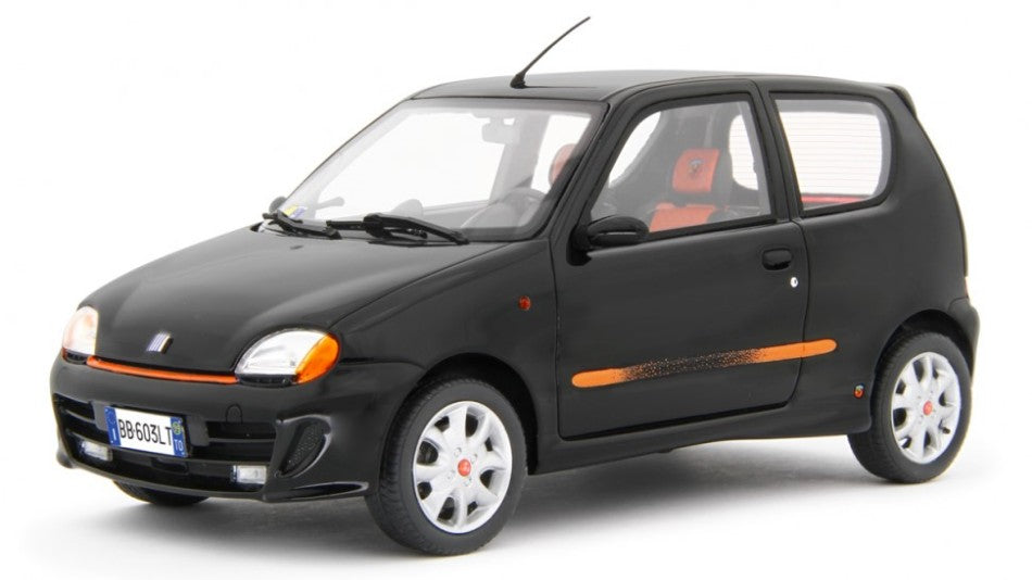 FIAT 600 SPORTING ABARTH 1998 BLACK 1:18 - Laudo Racing - LM170D