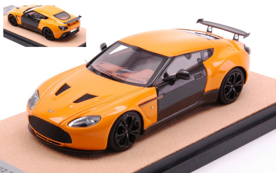 ASTON MARTIN V12 ZAGATO 2012 GLOSS ORANGE W/CARBON ED.LIM.PCS 10 1:43 - Tecnomodel - TMDMI52AN