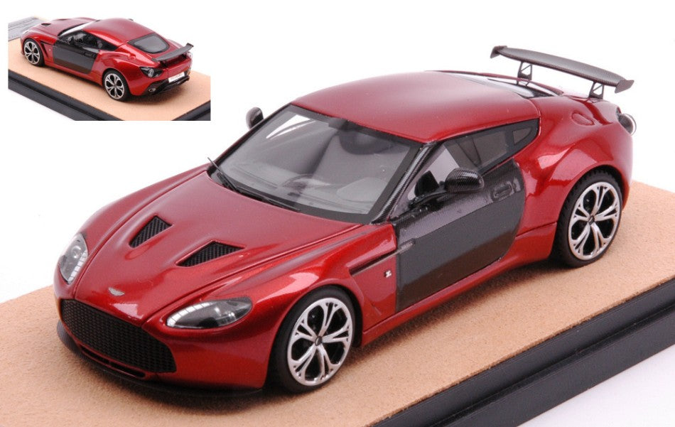 ASTON MARTIN V12 ZAGATO 2012 METALLIC RED W/CARBON ED.LIM.PCS 10 1:43 - Tecnomodel - TMDMI52AS