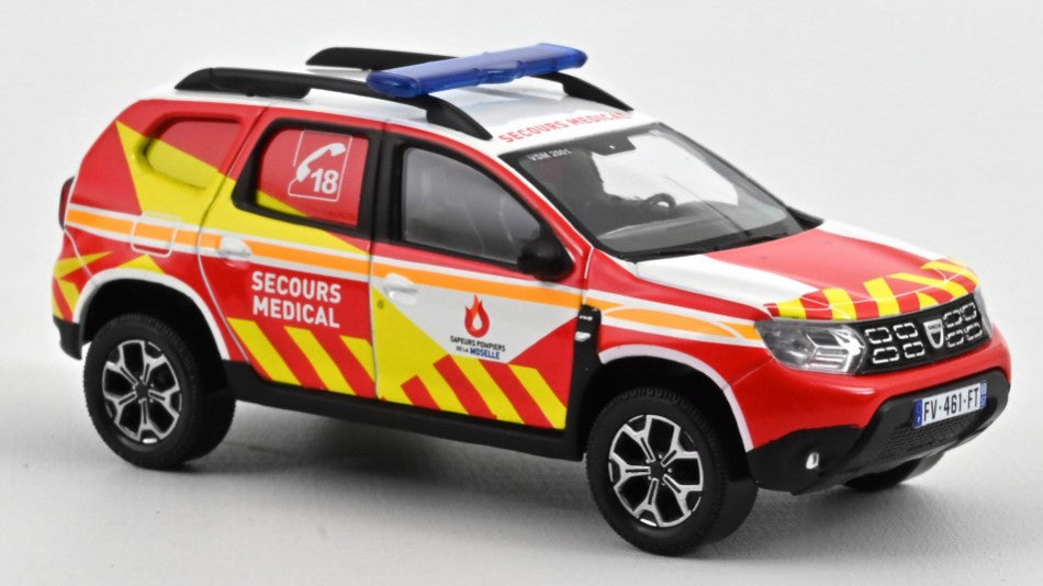 DACIA DUSTER 2020 POMPIERS - SECOURS MEDICAL 57 1:43 - Norev - NV509050