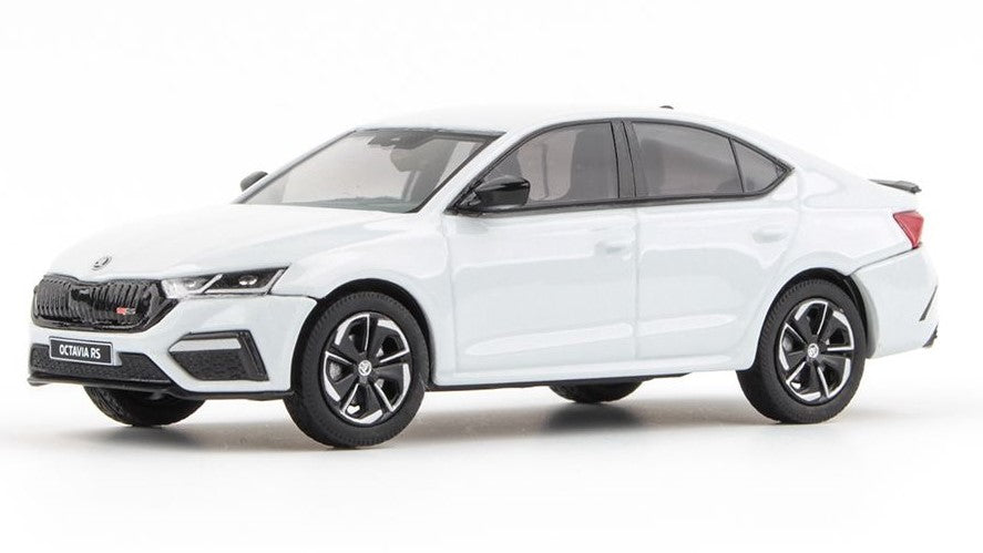 SKODA OCTAVIA IV RS 2020 MOON WHITE 1:43 - Abrex - AB037EJ