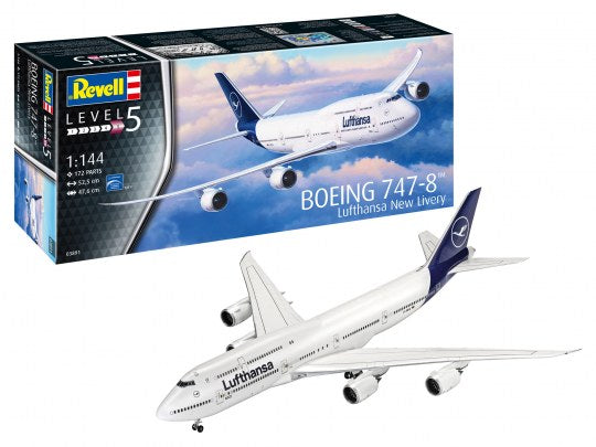 BOEING 747-8 LUFTHANSA "NEW LIVERY" KIT 1:144 - Revell - RV03891