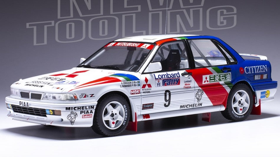 MITSUBISHI GALANT VR-4 N.4 RAC RALLY 1990
VATANEN-BERGLUND 1:18 - Ixo Model - 18RMC192B