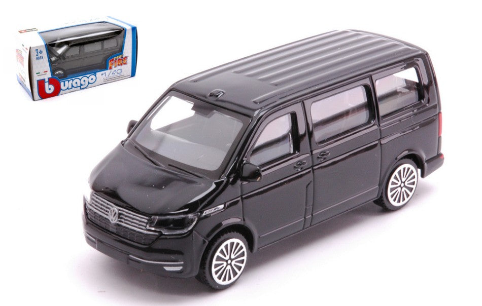 VW T6.1 TRANSPORTER 2020 BLACK 1:43 - Burago - BU30434Z