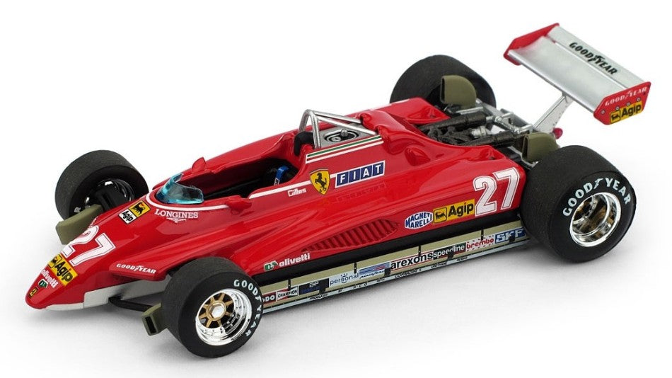 FERRARI 126 C2 G.VILLENEUVE 1982 N.27 BRAZIL GP 1:43 LIM.250 - Brumm - BM0593