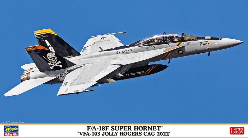 FA-18F SUPER HORNET VFA-103 JOLLY ROGERS VAG2022 KIT 1:72 - Hasegawa - HA02458