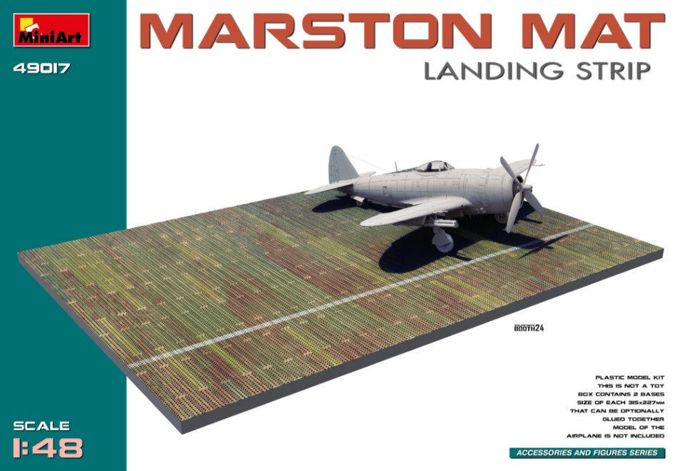 MARSTON MAT LANDING STRIP KIT 1:48 - Miniart - MIN49017