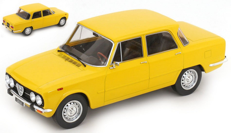 ALFA ROMEO GIULIA NUOVA SUPER 1974 LIGHT YELLOW 1:18 - ModelCarGroup - MCG18334