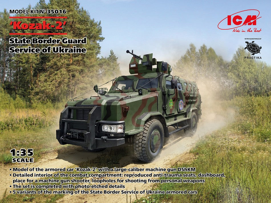 KOZAK-2 STATE BORDER GUARD SERVICE OF UKRAINE KIT 1:35 - ICM - ICM35016