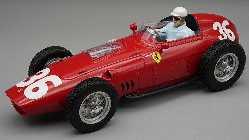 FERRARI 246/256 DINO N.36 MONACO GP 1960 P.HILL W/DRIVER 1:18 - Tecnomodel - TMD18325A