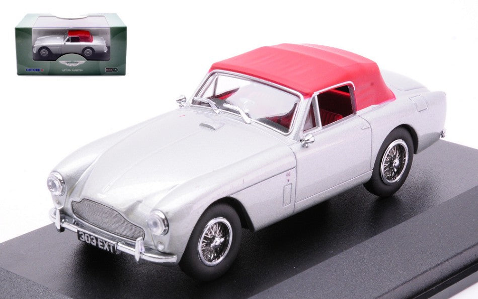 ASTON MARTIN DB2 MKIII SILVER W/RED ROOF 1:43 - Oxford - OXF43AMDB2004