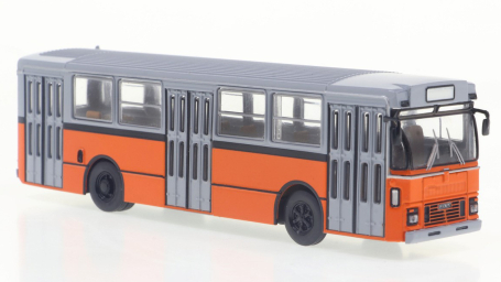 FIAT 418 AL AUTOBUS 1976 GREY-ORANGE 1:87 - Brekina - BRE59951