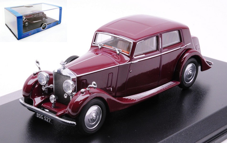 ROLLS ROYCE 25/30 THRUPP & MABERLEY BURGUNDY 1:43 - Oxford - OXF43R25001