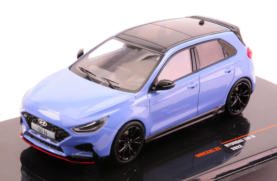 HYUNDAI i30 N 2022 LIGHT BLUE 1:43 - Ixo Model - MOC335