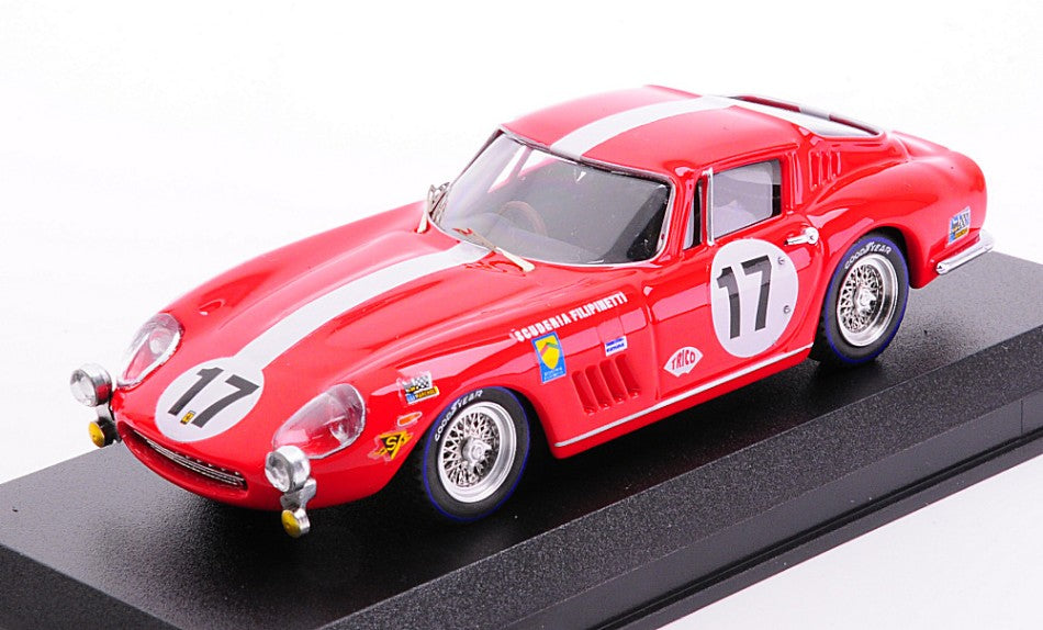 FERRARI 275 GTB N.17 24 H LE MANS 1968 J.REY-C.HALDI 1:43 - Best Model - BT9365-2
