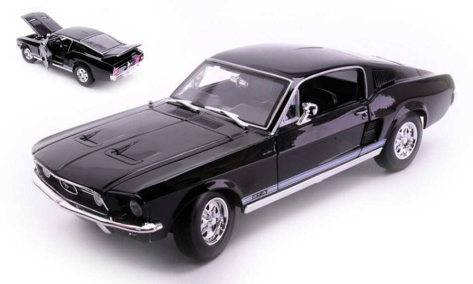 FORD MUSTANG GTA FASTBACK 1967 BLACK 1:18 - Maisto - MI31166Z