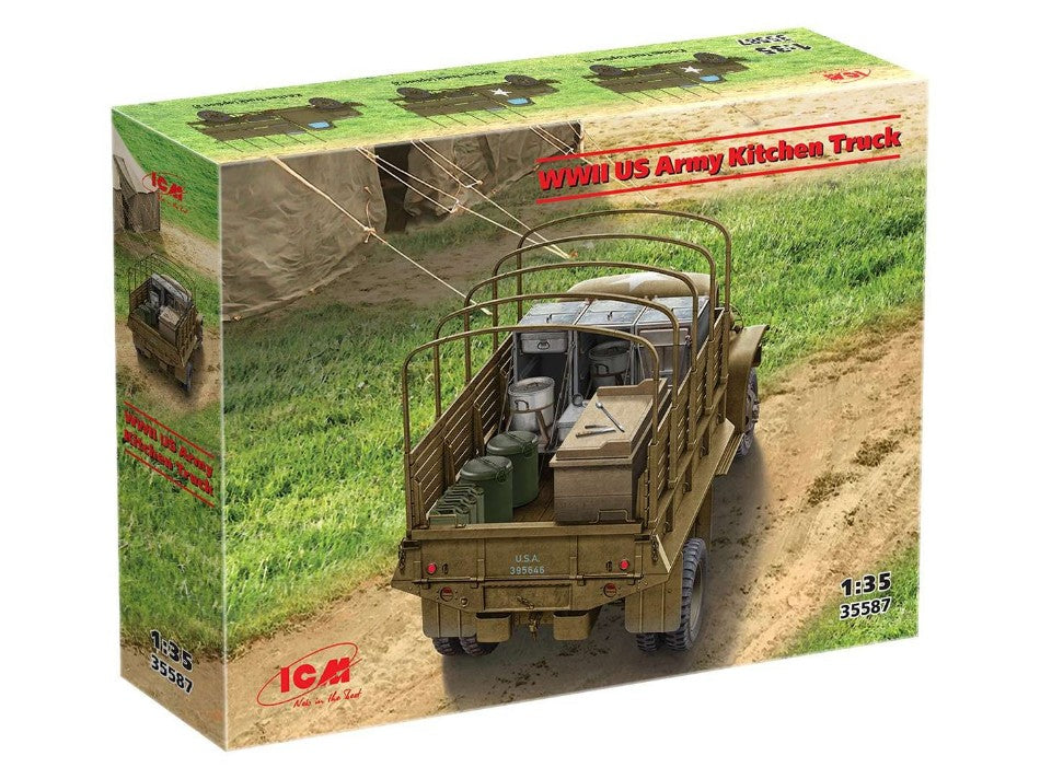 WWII US ARMY KITCHEN TRUCK KIT 1:35 - ICM - ICM35587