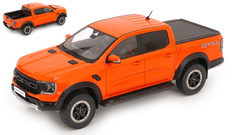 FORD RANGER RAPTOR 2023 ORANGE 1:18 - ModelCarGroup - MCG18456