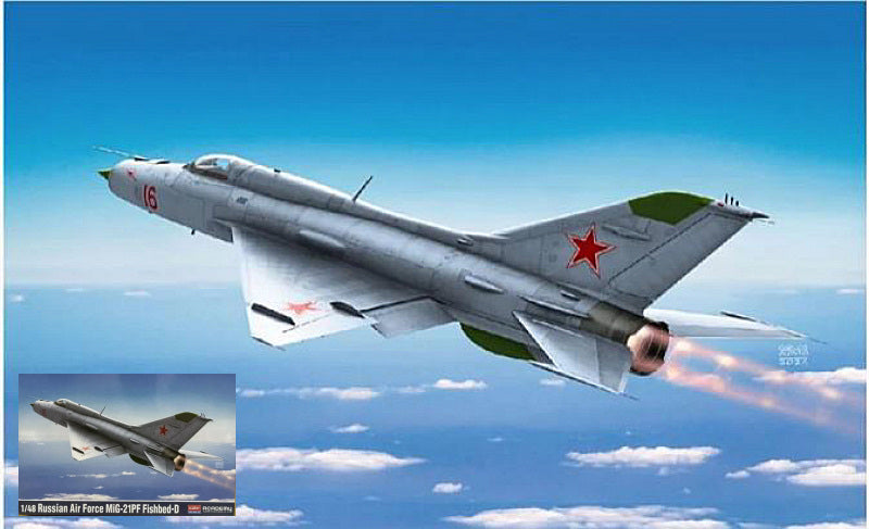RUSSIAN AIR FORCE MIG-21PF FISHBED D KIT 1:48 - Academy - ACD12320