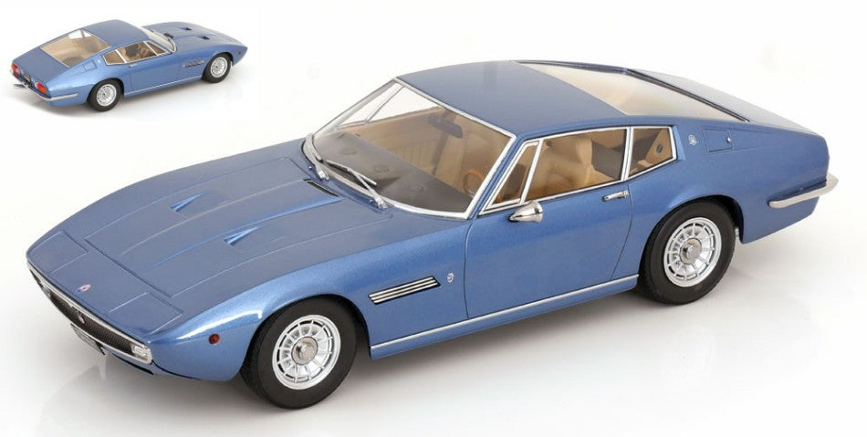 MASERATI GHIBLI COUPE' 1969 METALLIC BLUE 1:18 - KK Scale - KKDC181271