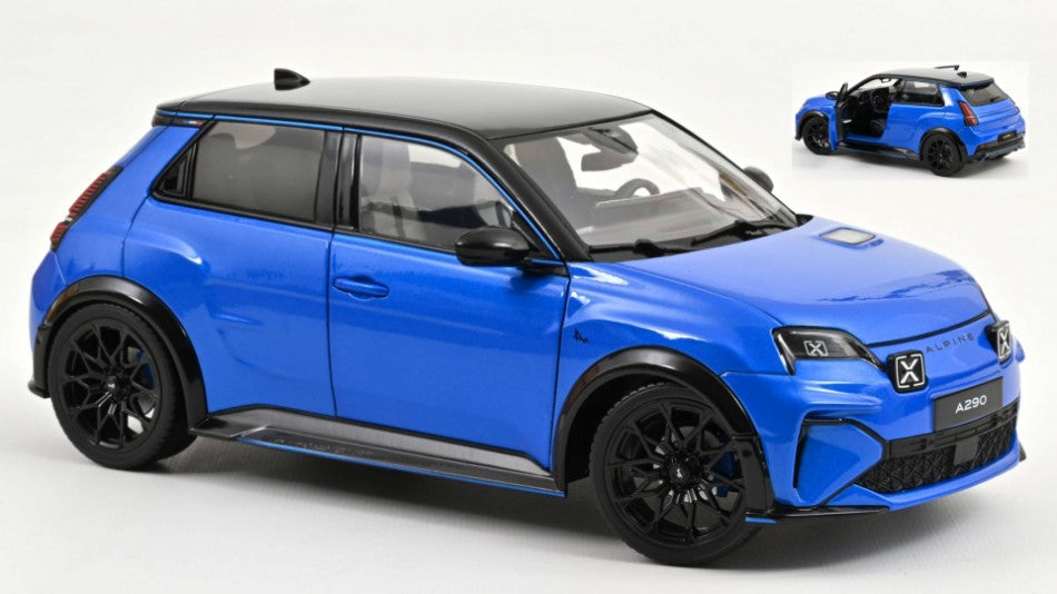 ALPINE A290 GTS 2025 ALPINE VISION BLUE/BLACK 1:18 - Norev - NV185450