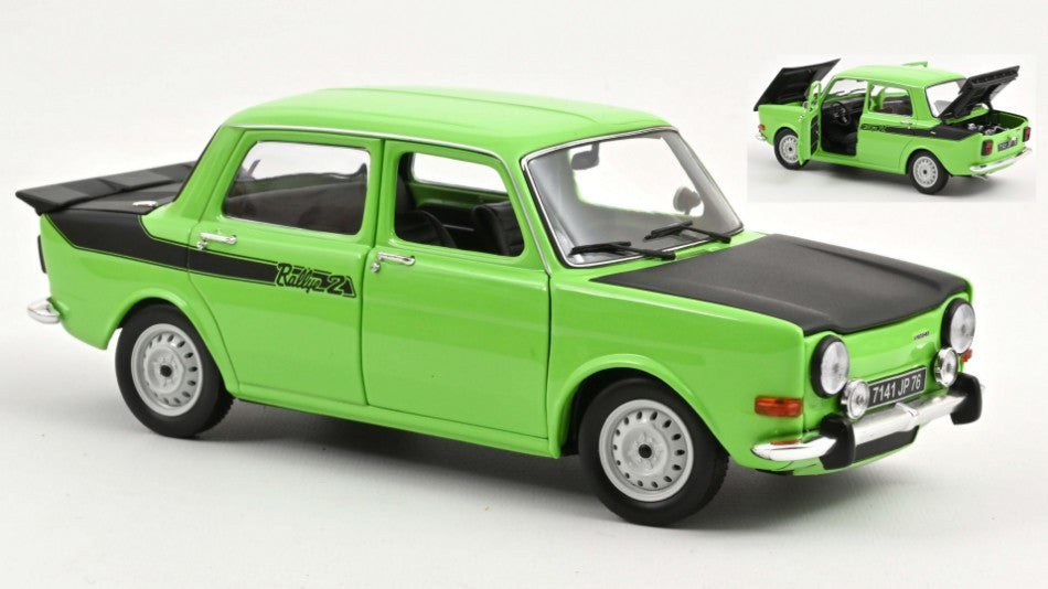 SIMCA 1000 RALLYE 2 1976 RACING GREEN 1:18 - Norev - NV185715