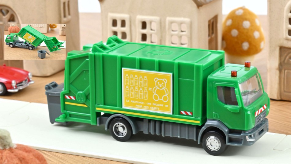 RENAULT RUBBISH TRUCK D 2.1 "PLASTIGAM" 1:43 - Norev - NV431020
