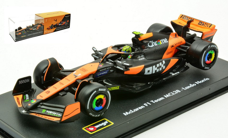 MCLAREN MCL 38 N.4 2024 LANDO NORRIS SIGNATURE 1:43 - Burago - BU38215N