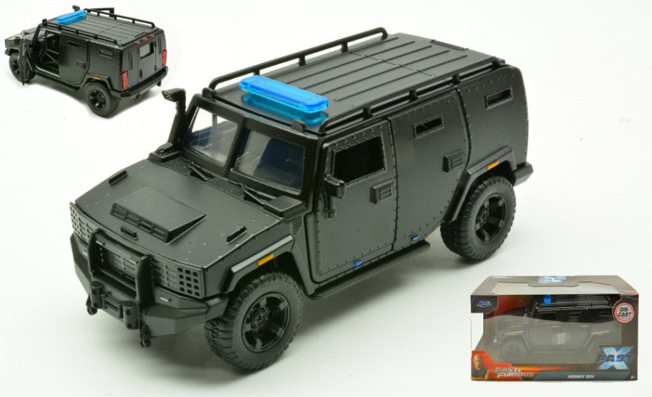 AGENCY SUV FAST X FAST & FURIOUS MATT BLACK 1:32 - Jada Toys - JADA34449