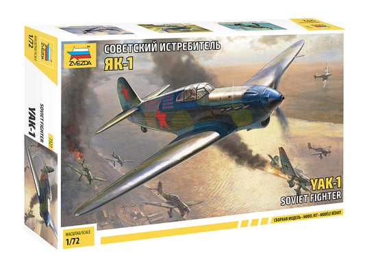 YAKOVLEV YAK-1 Soviet Fighter Aircraft WWII KIT 1:72 - Zvezda - Z7327