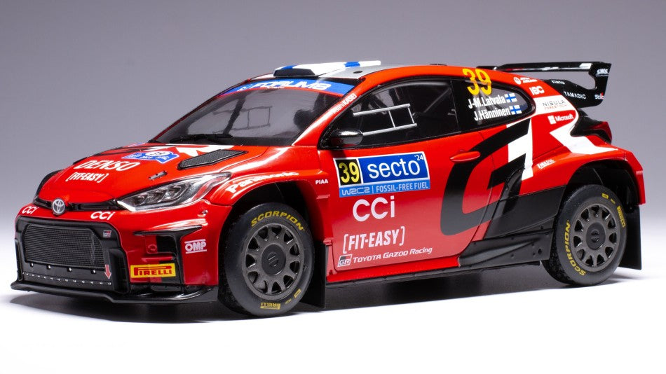 TOYOTA GR YARIS N.39 RALLY2 FINLAND 2024 LATVALA-HANNINEN 1:18 - Ixo Model - 18RMC211