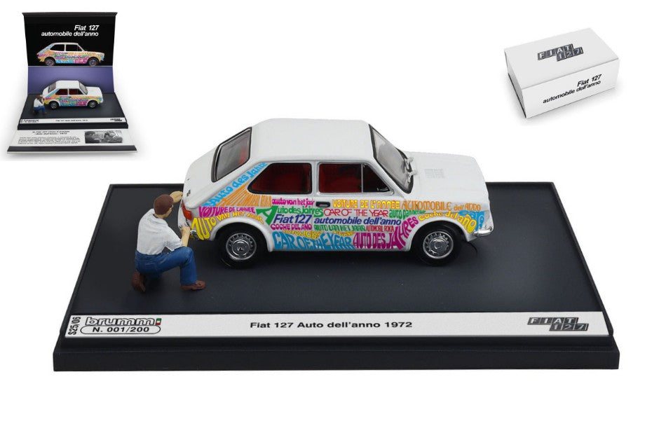 FIAT 127 1a SERIE 1971 AUTO DELL'ANNO 1972 1:43 - Brumm - BMS2506