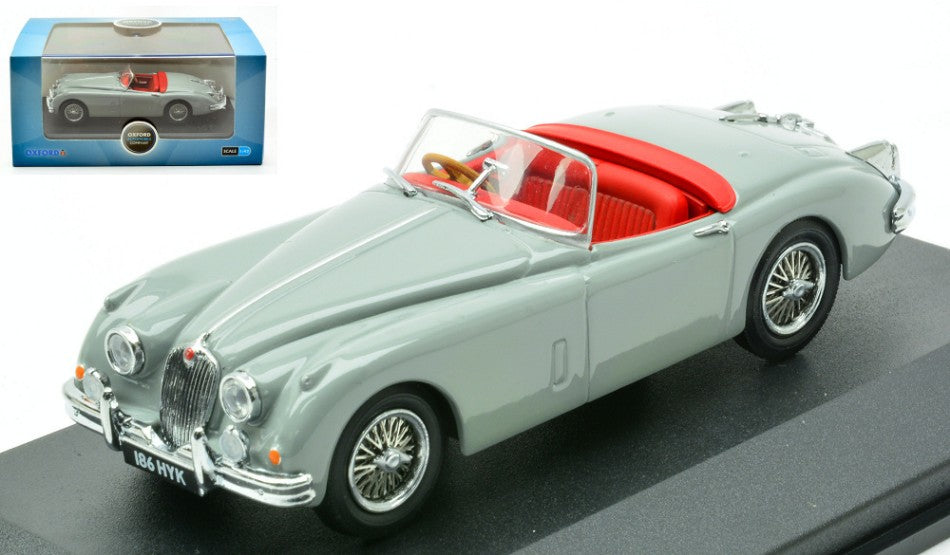 JAGUAR XK150 ROADSTER GREY 1:43 - Oxford - OXF43XK150010
