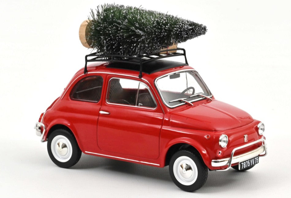 FIAT 500 L 1968 RED CHRISTMAS 1:18 - Norev - NV187779