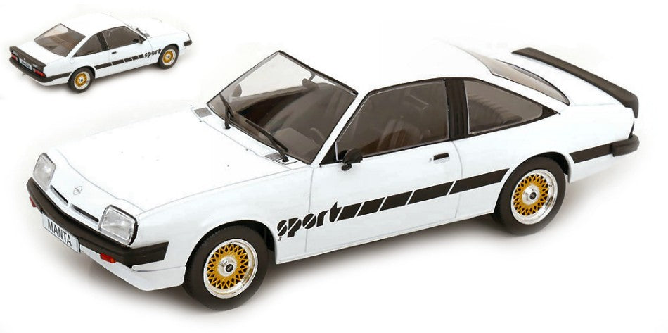 OPEL MANTA B SPORT 1980 WHITE 1:18 - ModelCarGroup - MCG18237