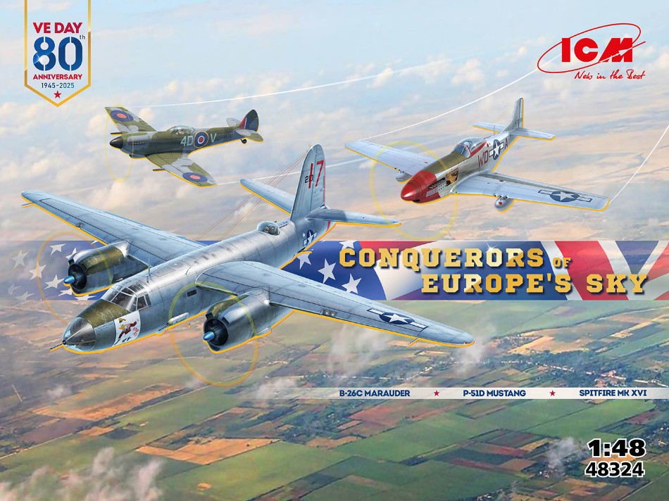 CONQUERORS OF EUROPE'S SKY KIT 1:48 - ICM - ICM48324