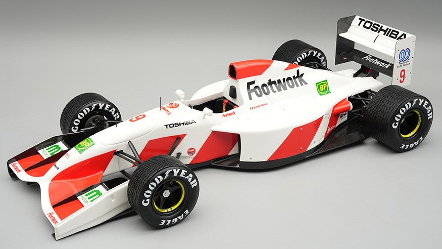 FOOTWORK FA13 SPAIN GP 1992 RAIN TYRES M.ALBORETO 1:18 - Tecnomodel - TMD18375D