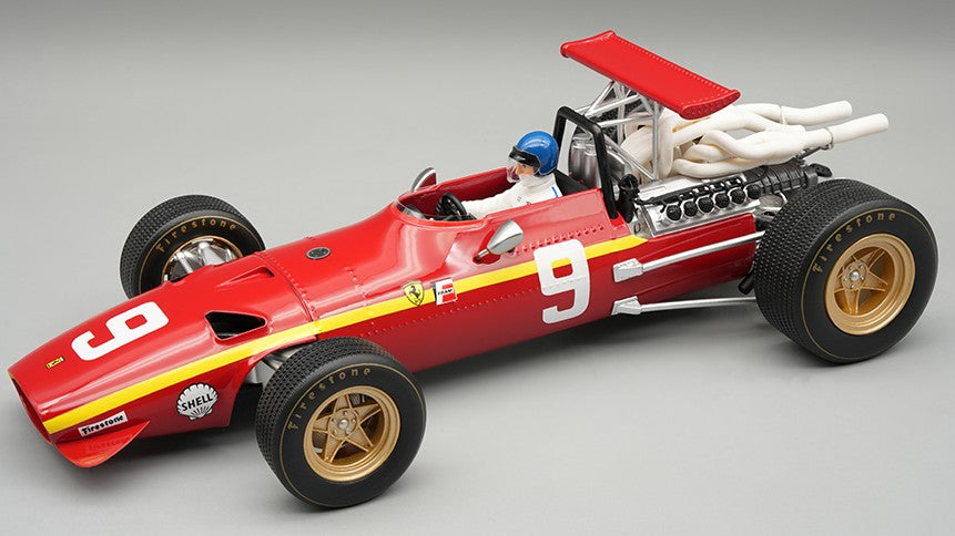 FERRARI 312F1/68 NURBURGRING GP 1968 J.ICKX W/DRIVER 1:18 - Tecnomodel - TMD18317C